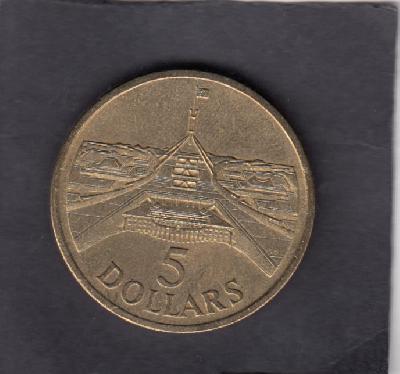 Beschrijving: 5 Dollars  PARLIAMENT